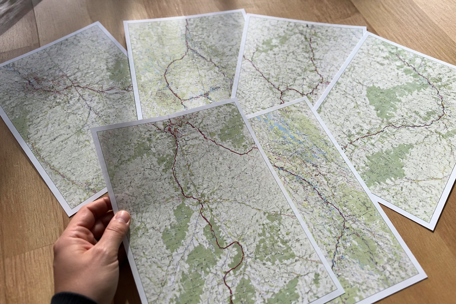 Maczekroute etappes kaarten
